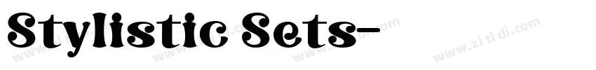 Stylistic Sets字体转换